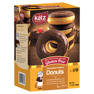 Katz Gluten Free Chocolate Frosted Donuts, 11.3 oz