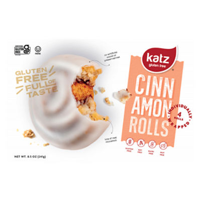 Katz Gluten Free Cinnamon Rolls, 4 count, 8.5 oz, 8.5 Ounce