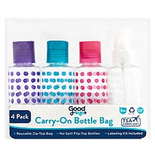 Good to Go 3 oz Carry-On Bottle Bag, 4 count, 1 Each