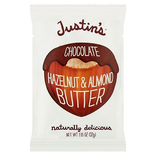 Justin's Chocolate Hazelnut & Almond Butter, 1.15 oz
Naturally delicious