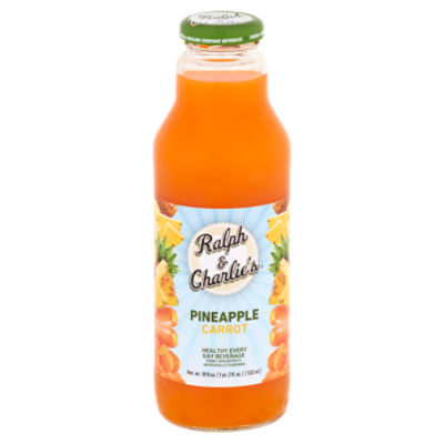 Ralph & Charlie's Pineapple Carrot Healthy Every Day Beverage Drink Blend, 18 oz