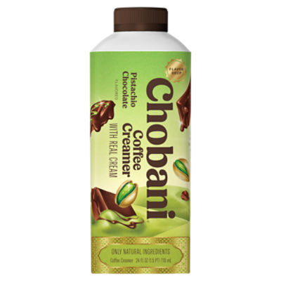 Chobani Pistachio Chocolate Flavored Coffee Creamer, 24 fl oz