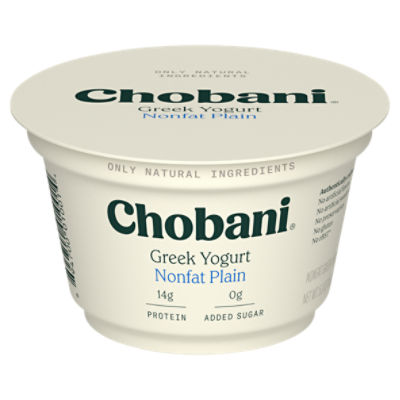 Chobani® Non-Fat Plain Greek Yogurt 5.3oz, 5.3 Ounce