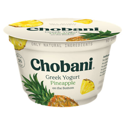Chobani® Low-Fat Greek Yogurt Pineapple on the Bottom 5.3oz