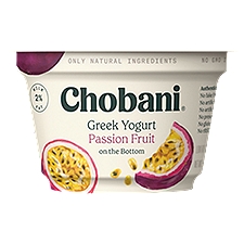 Chobani Greek Yogurt - Passion Fruit Fruit on the Bottom, 5.3 Ounce