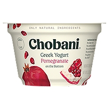 Chobani Non-Fat Greek Yogurt Pomegranate On The Bottom 0% Milk Fat