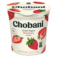Chobani Nonfat Blended Greek Strawberry Yogurt 32 oz