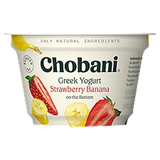 Chobani Strawberry Banana Fruit on the Bottom Greek Yogurt, 5.3 Ounce
