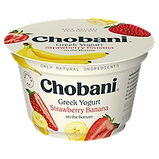 Chobani Strawberry Banana on the Bottom, Greek Yogurt, 5.3 Ounce