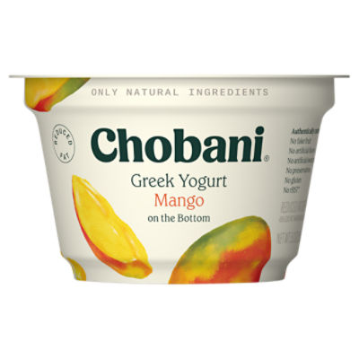 Chobani Low-Fat Greek Yogurt Mango On The Bottom 2% Milk Fat