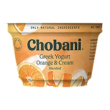 Chobani Blended Greek Orange & Cream Yogurt 5.3 oz, 5.3 Ounce