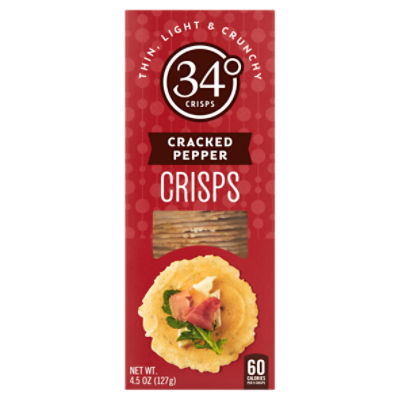 34° Cracked Pepper Crisps, 4.5 oz