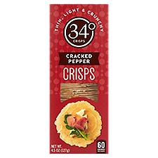 34° Cracked Pepper Crisps, 4.5 oz, 4.5 Ounce