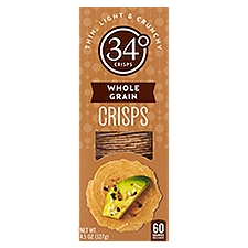 34° Whole Grain Crisps, 4.5 oz, 4.5 Ounce