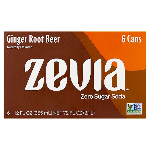 Zevia Zero Calorie Ginger Root Beer Soda, 12 fl oz, 6 count
Live Your Best
