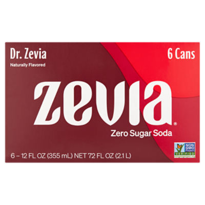 Zevia Dr. Zevia Zero Calorie Soda, 355 ml, 6 count Fairway