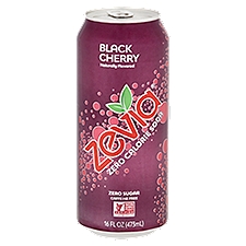 Zevia Zero Calorie Black Cherry, Soda, 16 Fluid ounce