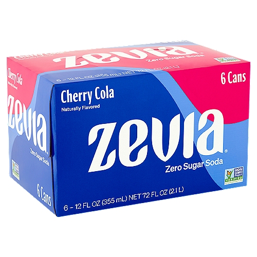 Zevia Cherry Cola Zero Calorie Soda, 12 fl oz, 6 count
Live Your Best