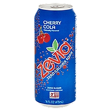 Zevia Zero Calorie Cherry Cola, Soda, 16 Fluid ounce