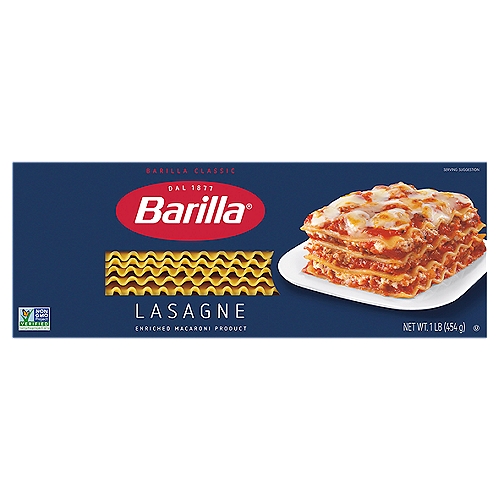 Barilla Lasagne n.397 Pasta, 1 lb
Enriched Macaroni Product