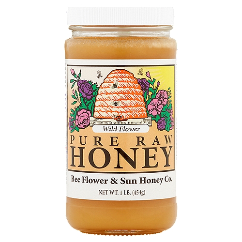 Bee Flower & Sun Honey Co. Wild Flower Pure Raw Honey, 1 lb