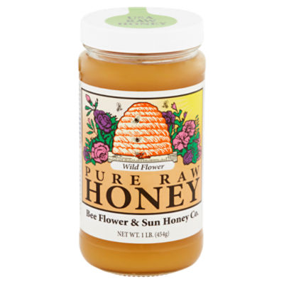 Bee Flower & Sun Honey Co. Wild Flower Pure Raw Honey, 1 lb