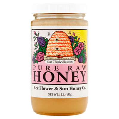 Bee Flower & Sun Honey Co. Star Thistle Blossom Pure Raw Honey, 1 lb
