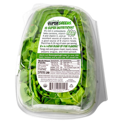 SUPERGREENS!  fresh salad blend - organicgirl produce