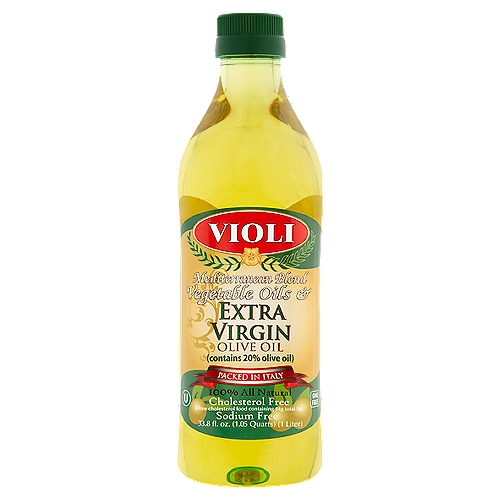 Violi Mediterranean Blend Vegetable Oils & Extra Virgin Olive Oil, 33.8 fl oz
