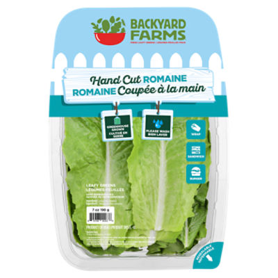 Backyard Farms Hand Cut Romaine Leafy Greens, 7 oz