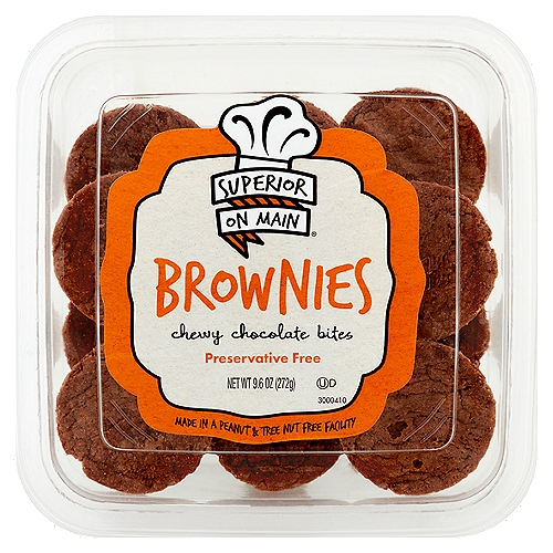 Superior on Main Chewy Chocolate Bites Brownies, 9.6 oz