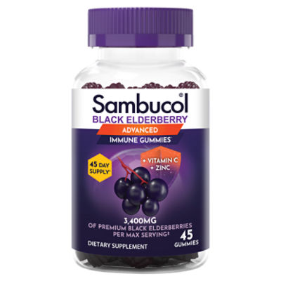 Sambucol Black Elderberry Advanced Dietary Supplement, 45 count