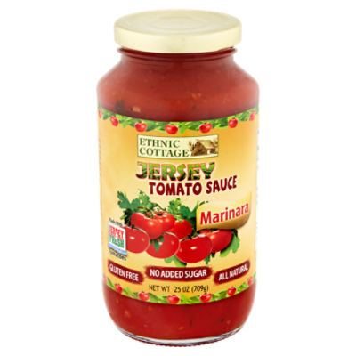 Ethnic Cottage Marinara Jersey Tomato Sauce, 25 oz