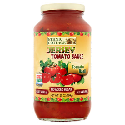 Ethnic Cottage Tomato Basil Jersey Tomato Sauce 25 oz ShopRite