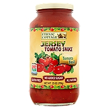 Ethnic Cottage Tomato Basil Jersey Tomato Sauce, 25 oz