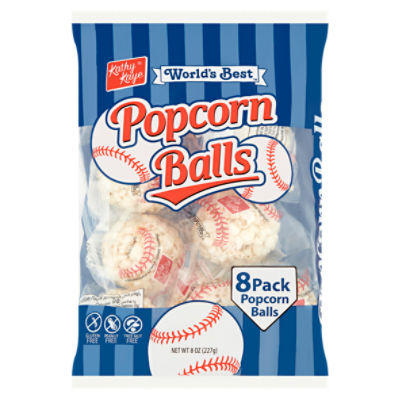 Kathy Kaye World's Best Popcorn Balls, 8 count, 8 oz