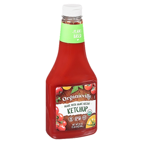 Organicville Ketchup, 24 oz
Finally, a Ketchup You Can Feel Good About! Organic and Sweetened with Agave, Add It to Your Favorite Foods for Guilt-Free Enjoyment.