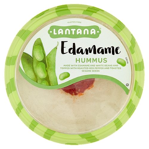 Lantana Edamame Hummus, 10 oz
Made with edamame and white beans and topped with roasted red pepper and toasted sesame seeds