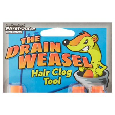 FlexiSnake Drain Weasel Plastic Drain Snake - Instantly Fixes Hair