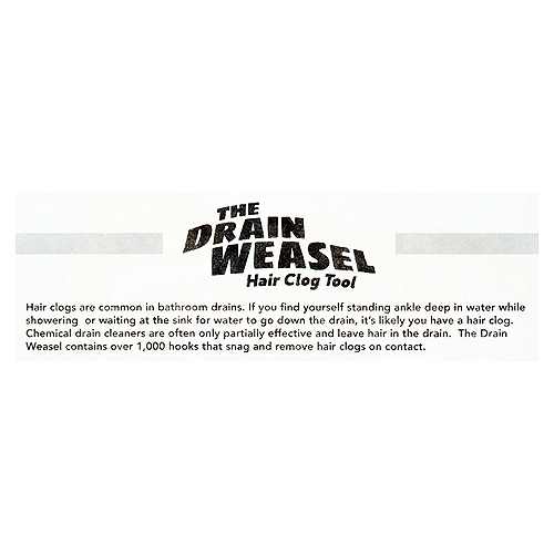 FlexiSnake Drain Weasel 18'' Hair Clog Tool