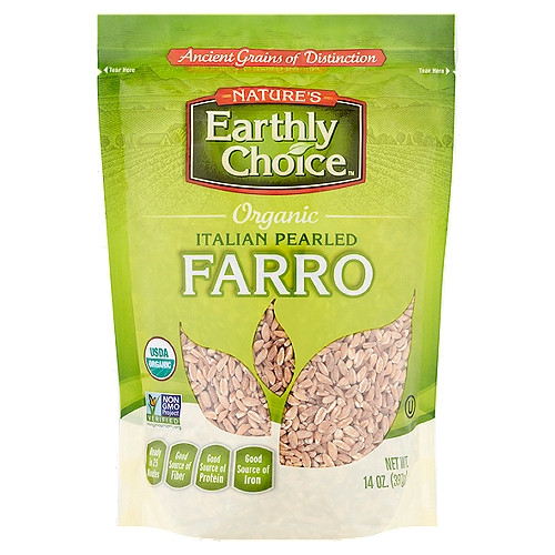 Nature's Earthly Choice Organic Italian Pearled Farro, 14 oz