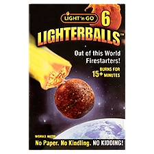 Light'n Go Lighterballs Firestarters, 6 count