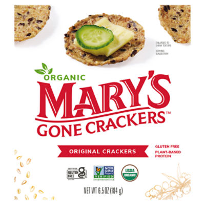 Mary's Gone Crackers Organic Original Crackers, 6.5 oz, 6.5 Ounce
