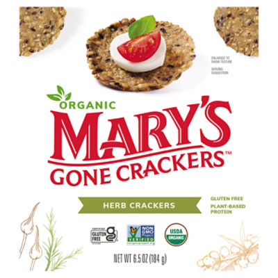 Mary's Gone Crackers Organic Herb Crackers, 6.5 oz ShopRite