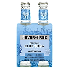 Fever Tree Club Soda 4 Pack, 27.2 Fluid ounce