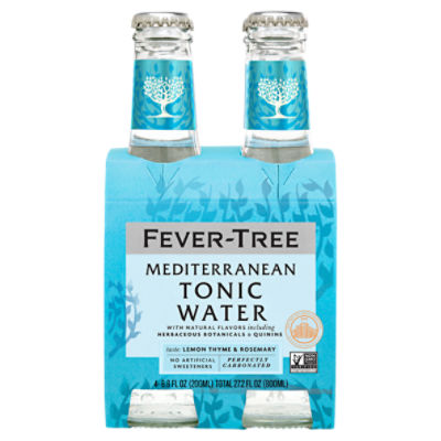 Fever-Tree Mediterranean Tonic Water, 6.8 fl oz, 4 count - Fairway