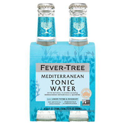 Fever-Tree Mediterranean Tonic Water, 6.8 fl oz, 4 count