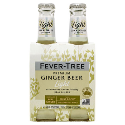 Fever-Tree Light Premium Ginger Beer, 6.8 fl oz, 4 count