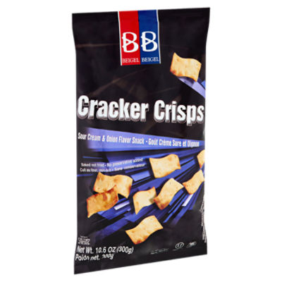 Beigel & Beigel Sour Cream & Onion Flavor Snack Cracker Crisps, 10.6 oz