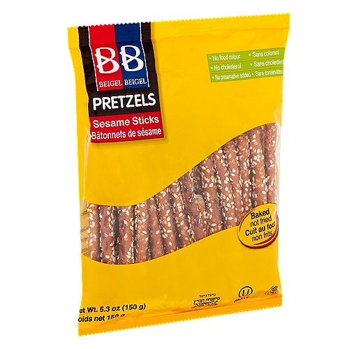 Beigel & Beigel Sesame Sticks Pretzels, 5.3 oz